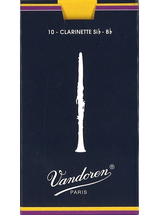 Vandoren Traditional B Flat Clarinet Reeds - Box of 10