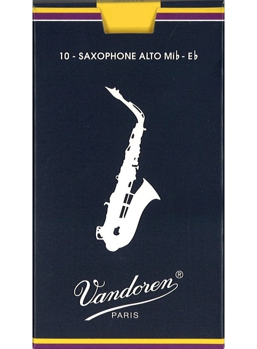 Vandoren Traditional Alto Sax Reeds - Box of 10