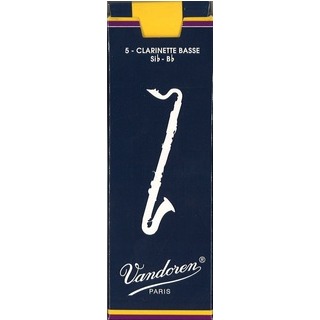 Vandoren Traditional Bass Clarinet Reeds - Box of 5